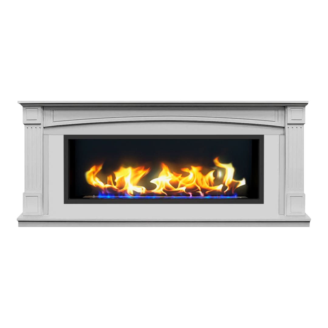 Биокамин в линейном портале "Русский огонь" Честер с защитным стеклом по цене 100 600 руб.