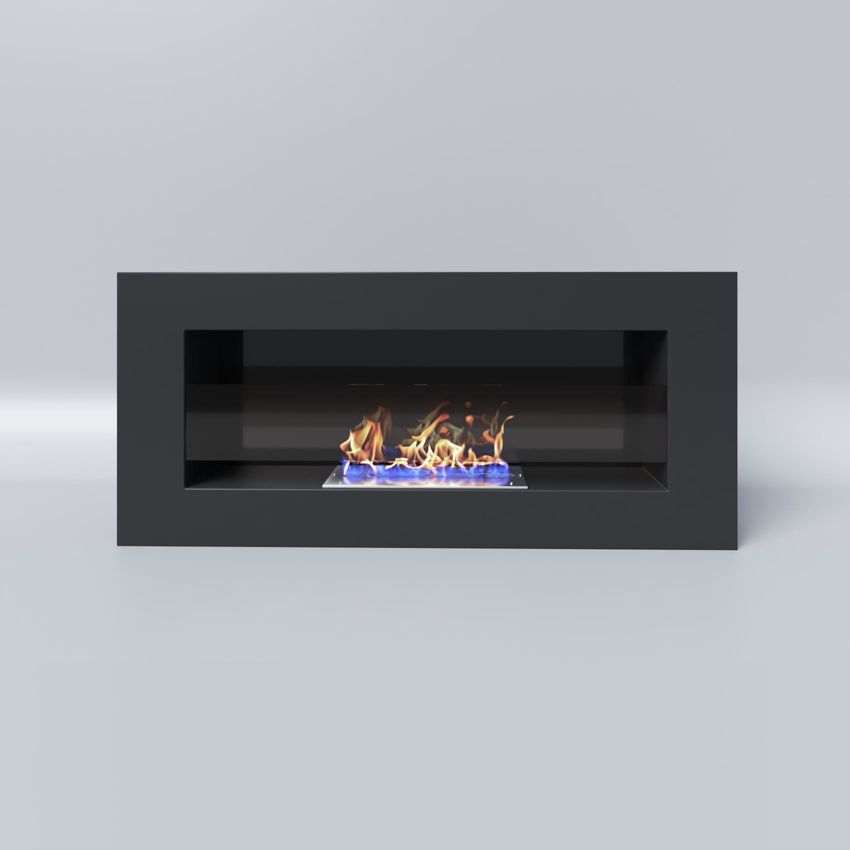 Биокамин "Русский огонь" Лайт 900N настенный с декоративным стеклом (стемалитом) по цене 24 600 руб.