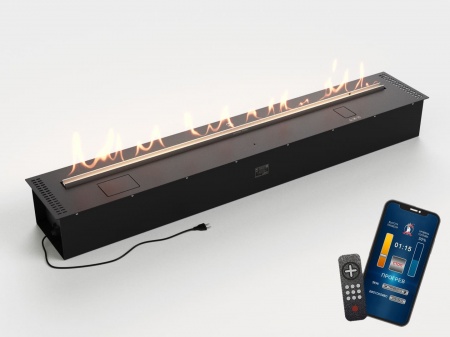 Автоматический биокамин Lux Fire Smart Flame 1600 RC Black по цене 515 460 руб.