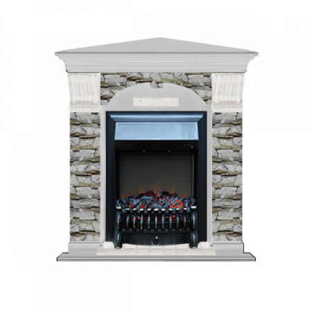 Арочный Алтай угловой (беленый дуб)+Fobos Black