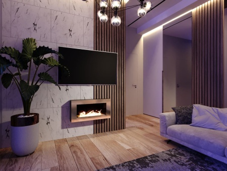 Биокамин "Русский огонь" Барокко 800N настенный с защитным стеклом по цене 37 350 руб.