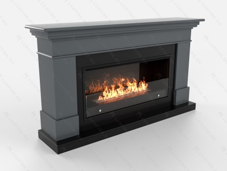 Биокамин Lux Fire с порталом Ангара 42, графит по цене 124 306 руб.