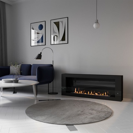 Биокамин SteelHeat WALL ONE 1200 LITE черный, стекло, стемалит по цене 52 290 руб.