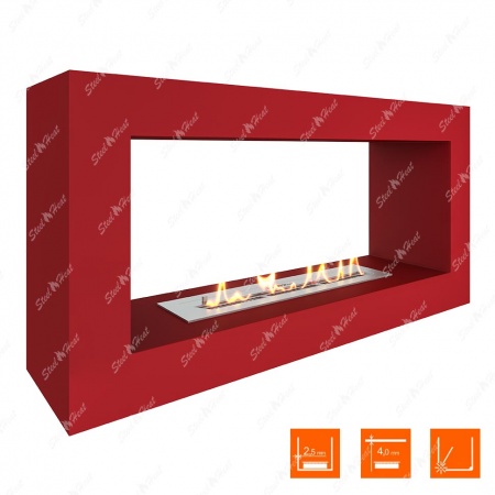 Биокамин напольный SteelHeat FRAME 900 красный (стекло) Биокамин напольный SteelHeat FRAME 900 красный (стекло) по цене 33 800 руб.