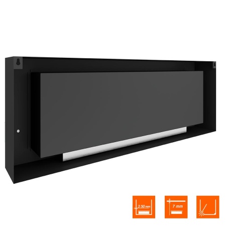 Биокамин SteelHeat WALL ONE 1200 LITE черный, стекло по цене 40 110 руб.