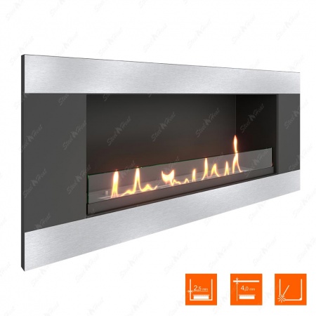 Биокамин SteelHeat LONG-H 900 XL стекло по цене 33 296 руб.