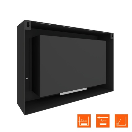 Биокамин SteelHeat WALL ONE 800 LITE черный по цене 24 255 руб.